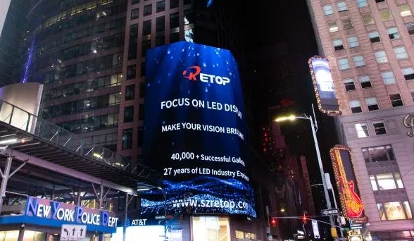 易游电竞显示亮相美国时代广场，点亮品牌国际化之路！